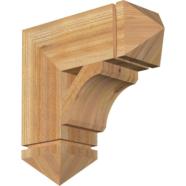 Ekena Millwork Legacy Arts & Crafts Rough Sawn Bracket, Western Red Cedar, 6"W x 18"D x 18"H BKT06X18X18LEC03RWR - main